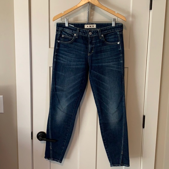 AMO Twisted Hem Skinny Jeans - Picture 1 of 5